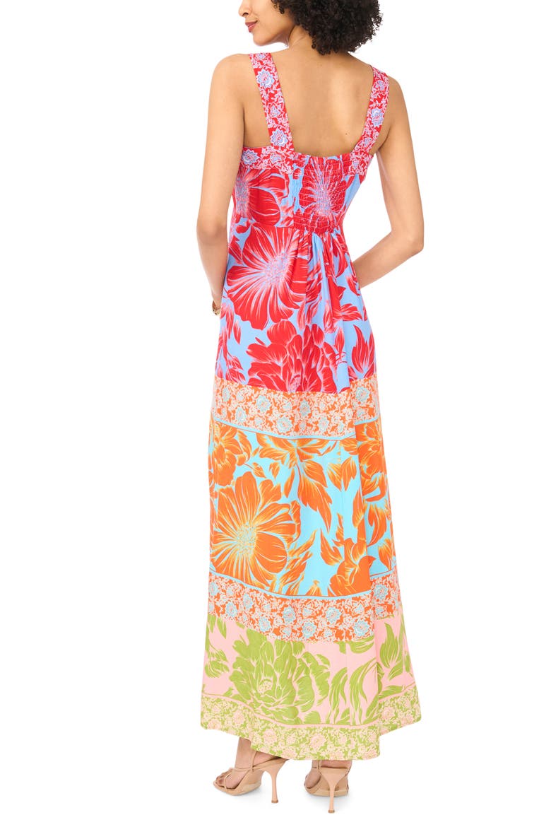 Thick Strap Sleeveless Maxi Dress, Alternate, color, SHELL PINK MULTI