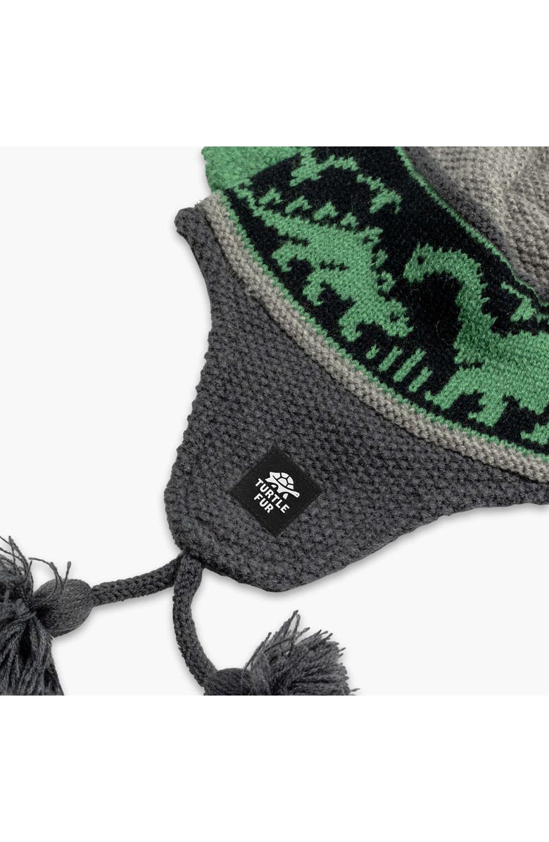 Turtle Fur Kids Dr. Dino Winter Hat, Alternate, color, Gray