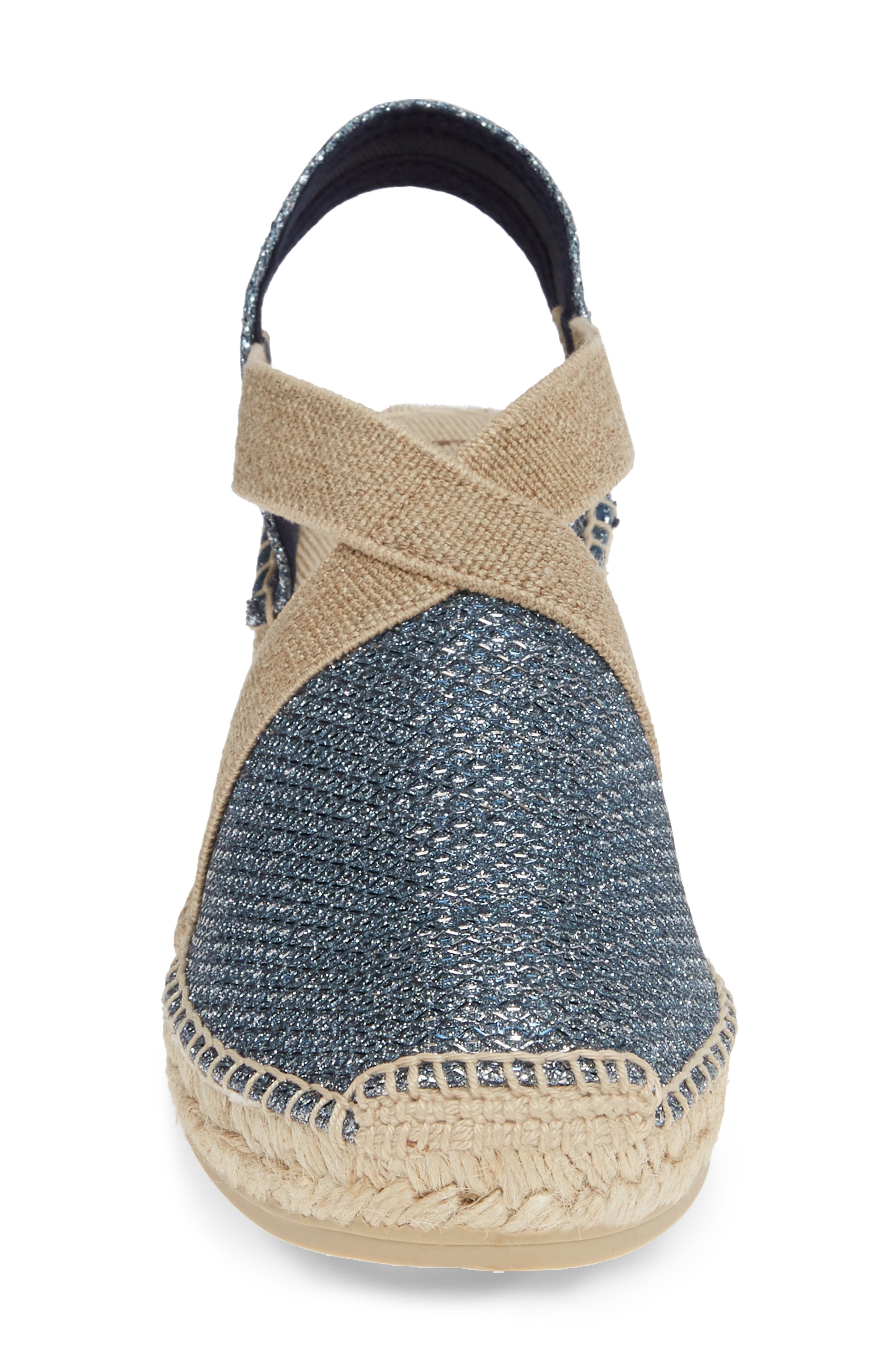 'Triton' Espadrille Wedge, Alternate, color, NAVY FABRIC