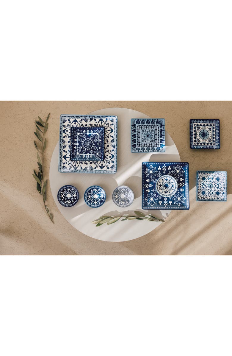 Danica Brands Porto Stamped Plate - Set of 2, Alternate, color, Blue