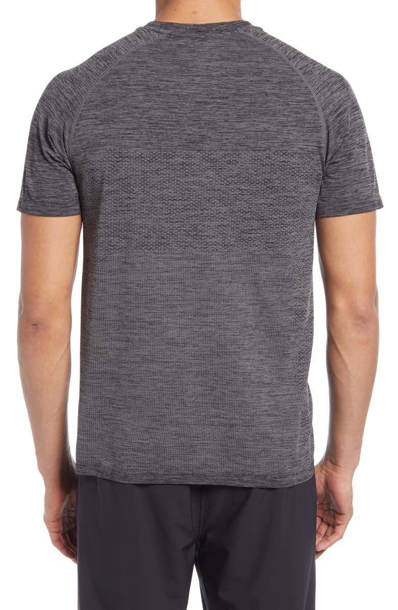 Zella Seamless Performance T-Shirt, Alternate, color, Grey Obsidian Melange