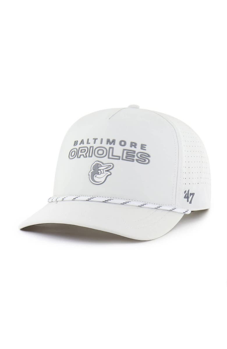 '47 Men's '47 White Baltimore Orioles Forward Vault Hitch Adjustable Hat, Main, color, White