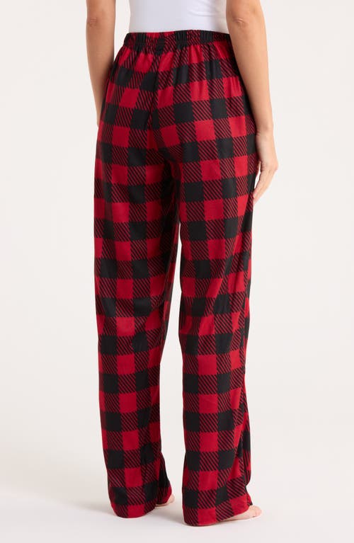 Baby Starters Buffalo Plaid Pajama Pants In Red