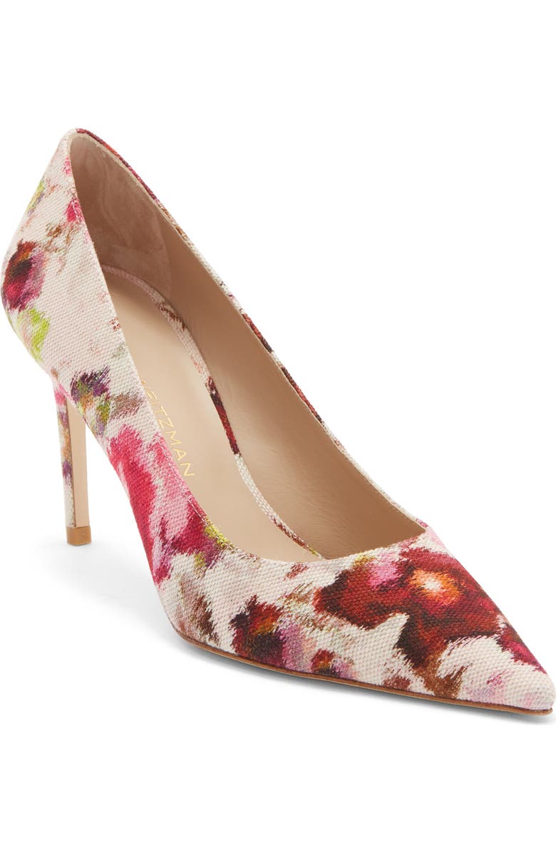 Stuart Weitzman Stuart 85mm Pump, Main, color, Pink Multi