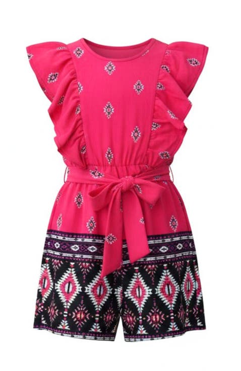 Desert Rose Ruffle Romper (Toddler, Little Kid & Big Kid)