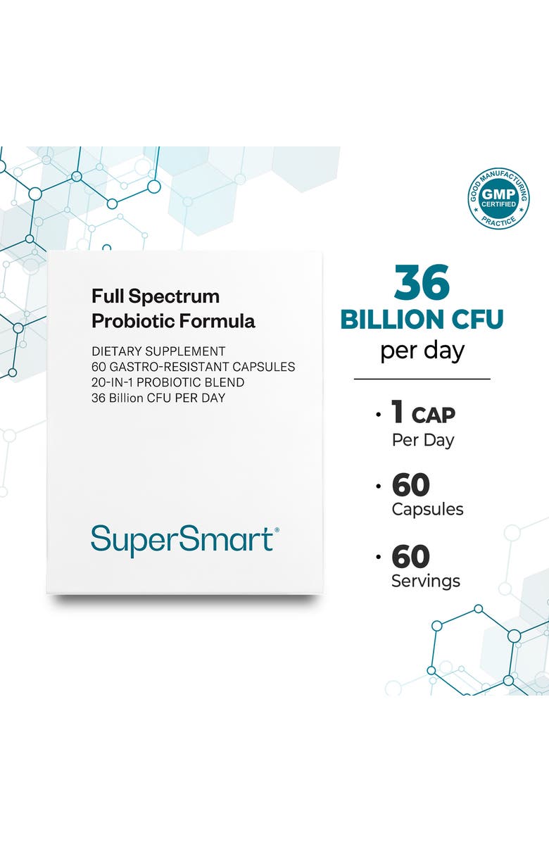 SuperSmart Full Spectrum Probiotic, Alternate, color, NO COLOR