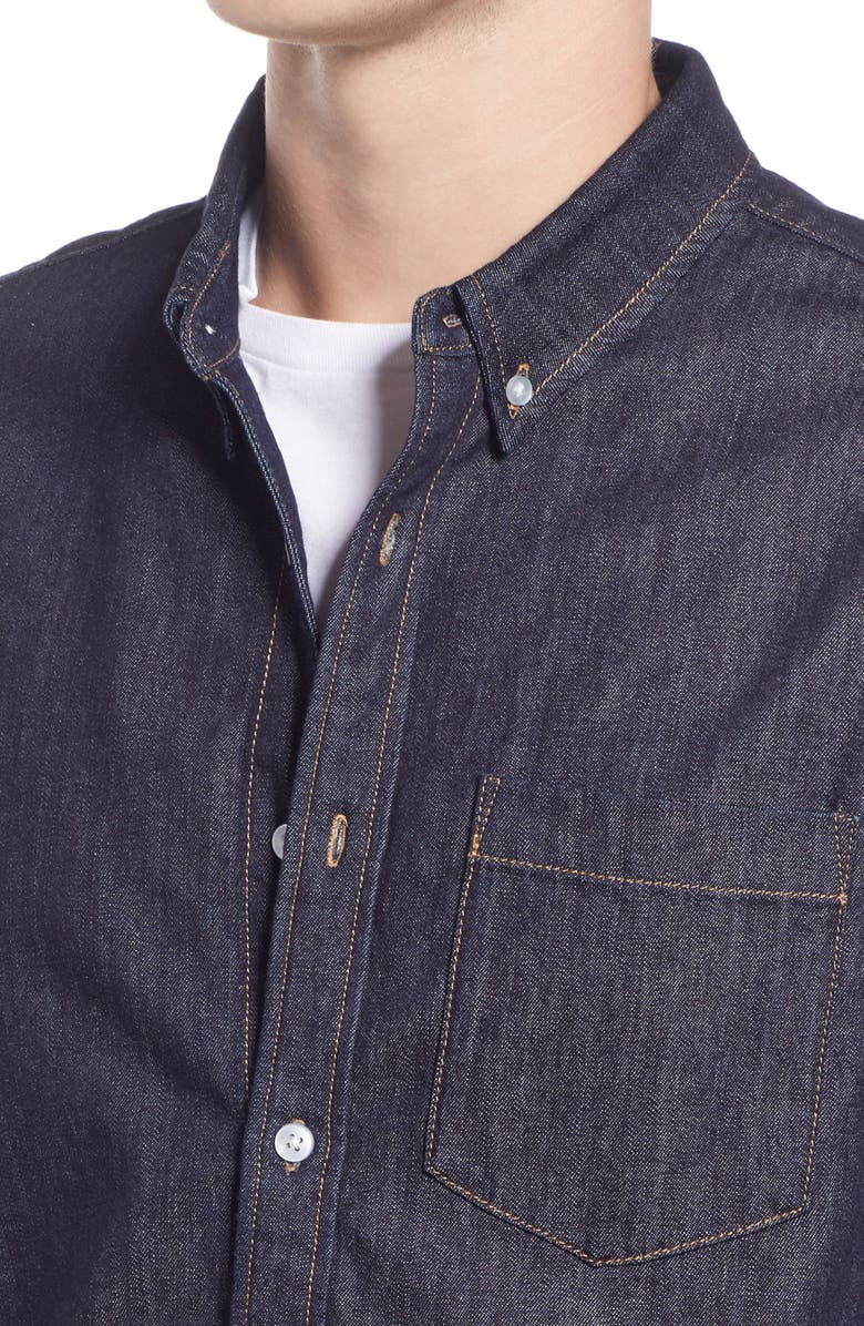 AG Aiden Classic Denim Button-Down Shirt, Alternate, color, 