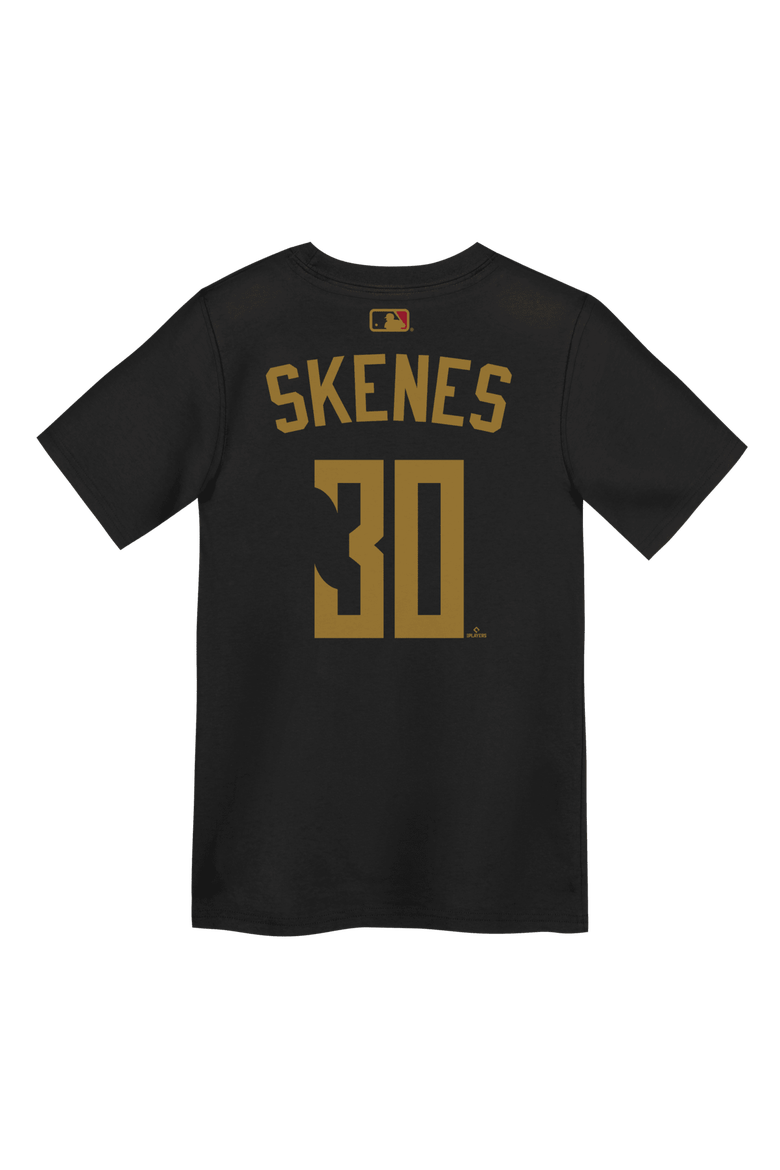 Preschool Nike Paul Skenes Black Pittsburgh Pirates 2026 City Connect Name & Number T-Shirt, Alternate, color, Black