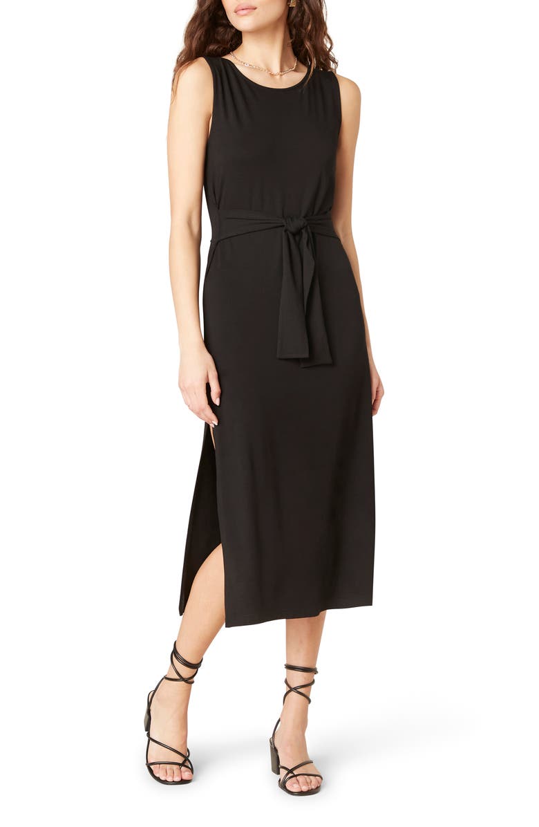 BB Dakota by Steve Madden BB Dakota Chic to Chic Belted Jersey Midi Dress, Alternate, color,