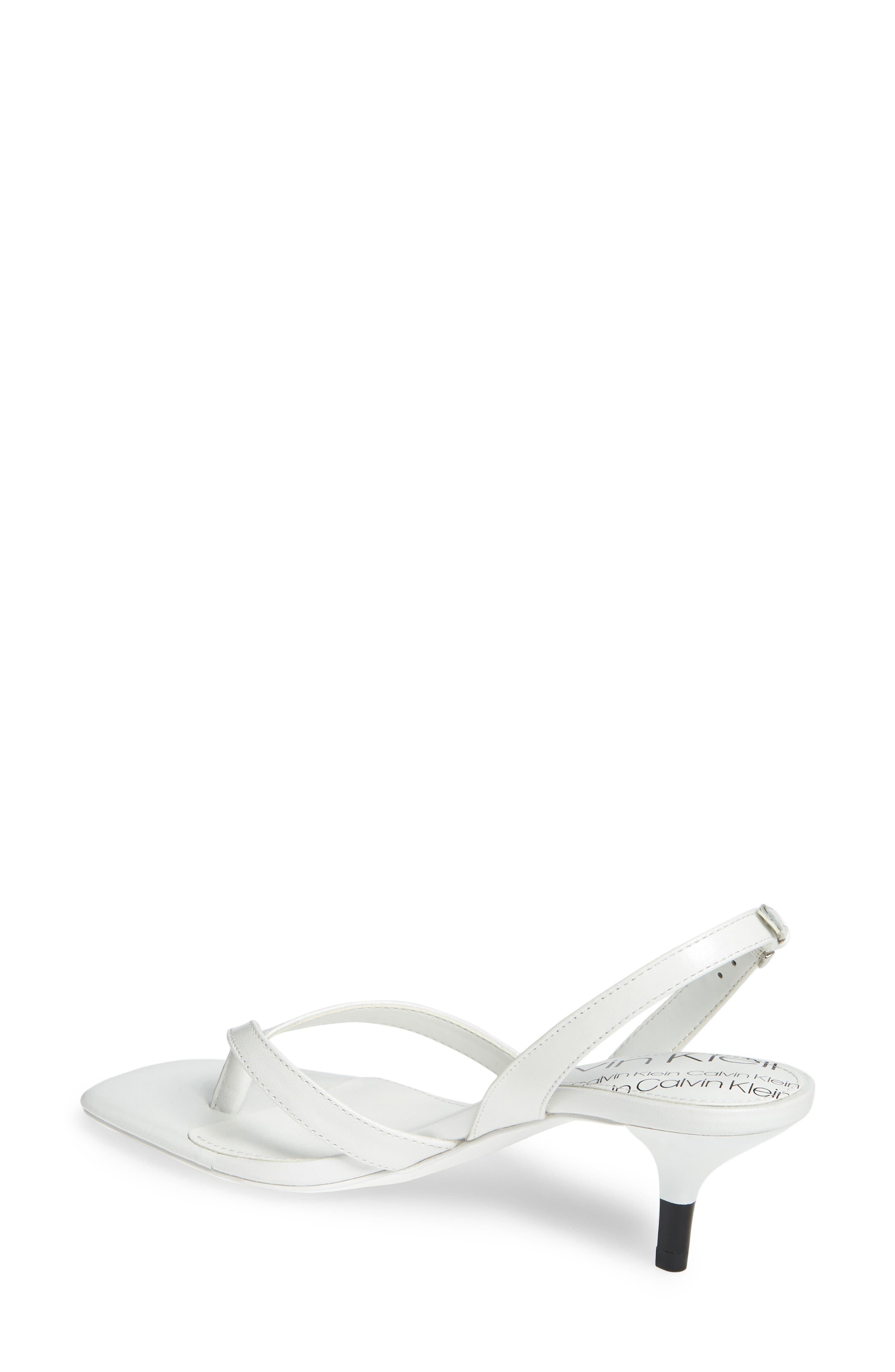 Monty Thong Sandal, Alternate, color, WHITE LEATHER