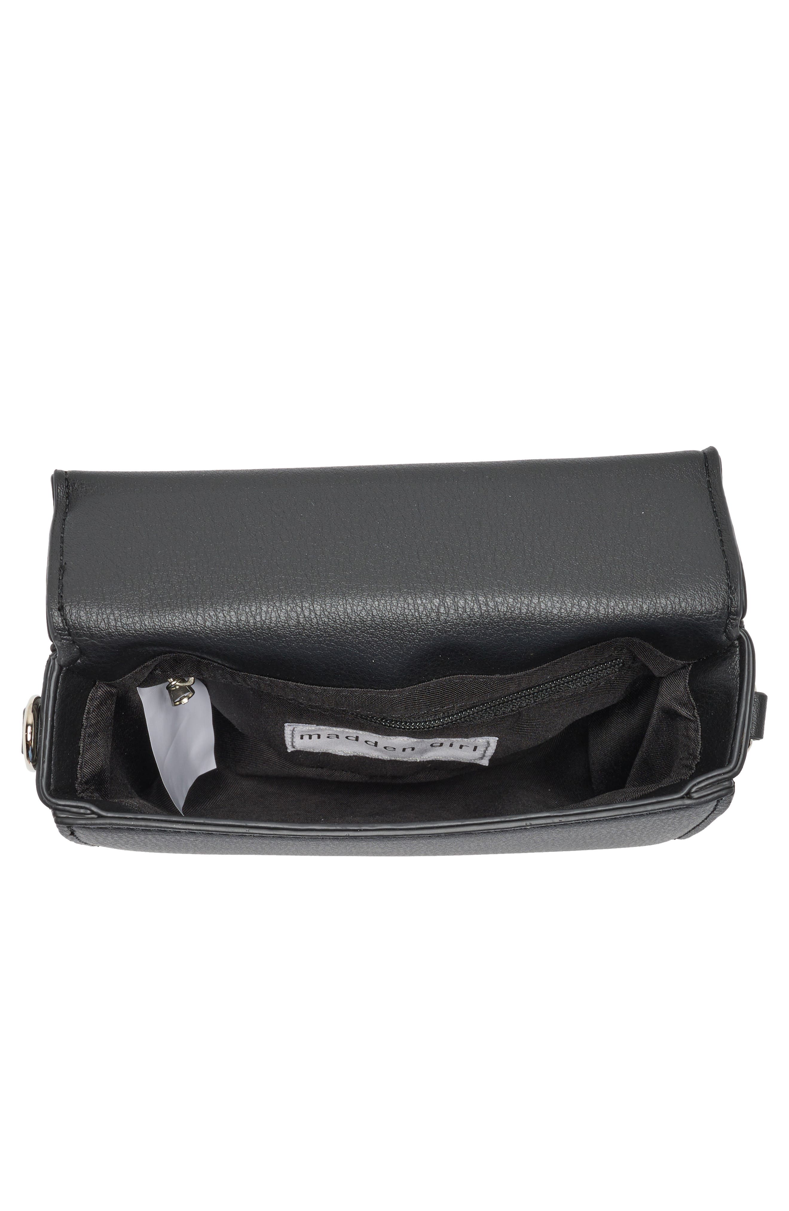 Madden Girl Buckle Flap Crossbody Bag, Alternate, color, 