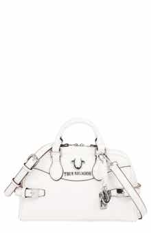 Brooks Belted Faux Leather Satchel