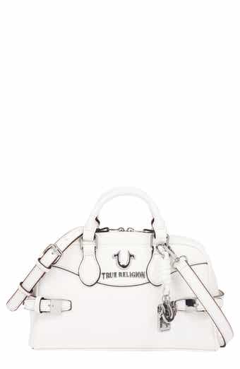 Brooks Belted Faux Leather Satchel