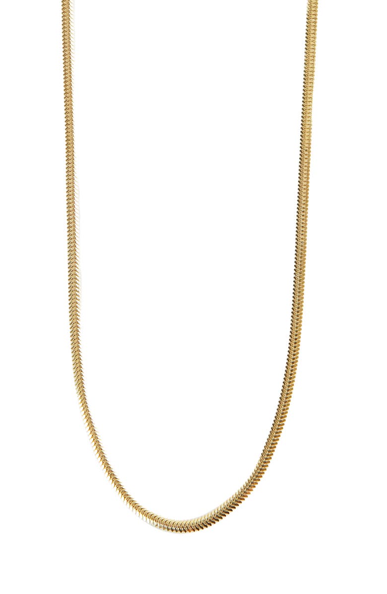 Argento Vivo Sterling Silver Flat Snake Chain Necklace, Main, color,