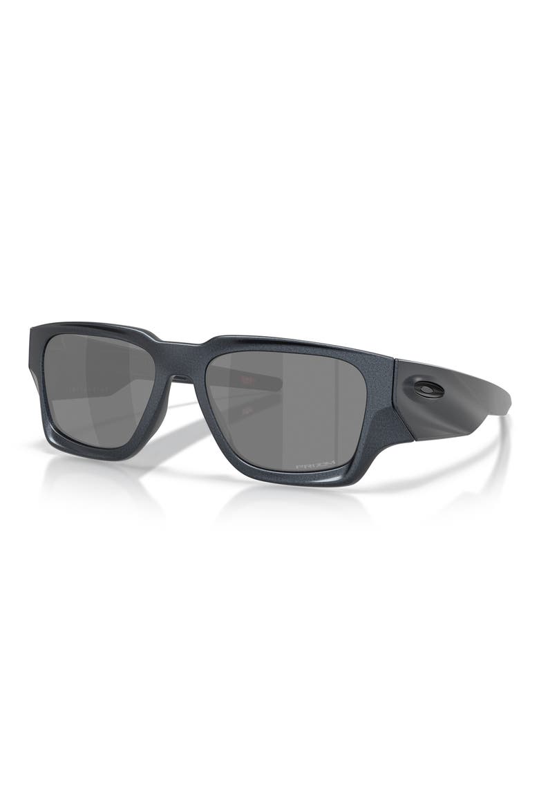 Instagator 58mm Prizm™ Rectangular Sunglasses, Alternate, color, BLUE STEEL PRIZM BLACK IRIDIUM