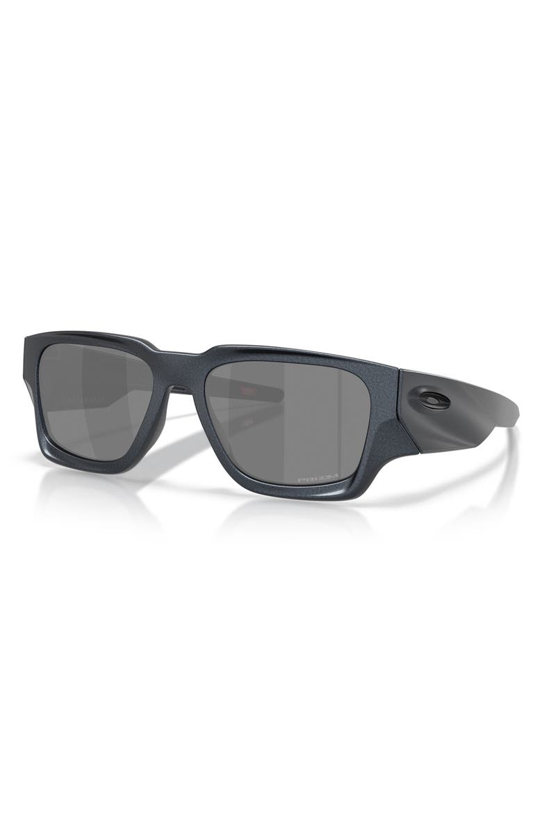 Oakley Instagator 58mm Prizm<sup>™</sup> Rectangular Sunglasses, Alternate, color, Blue Steel Prizm Black Iridium