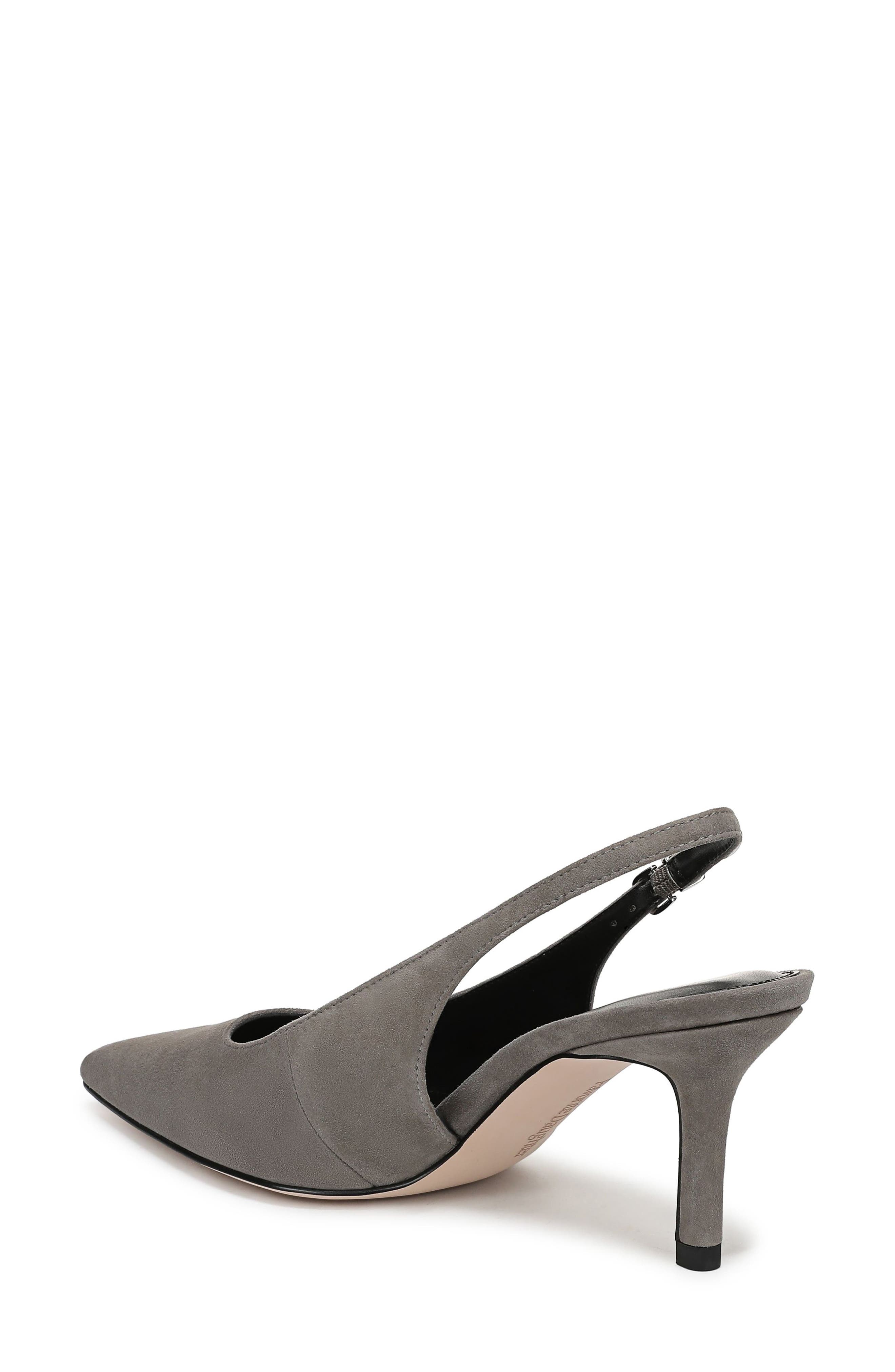 Sierra Pointed Toe Slingback Pump, Alternate, color, TAUPE GREY SUEDE