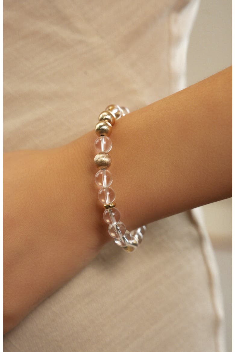 Eden Seed Dew Bracelet, Alternate, color, Gold & Crystal Clear"