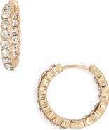 NORDSTROM RACK Pavé Crystal Hoop Earrings