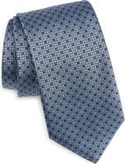 Eton Geometric Silk Jacquard Tie