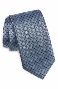 Eton Geometric Silk Jacquard Tie