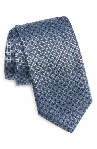 Eton Geometric Silk Jacquard Tie