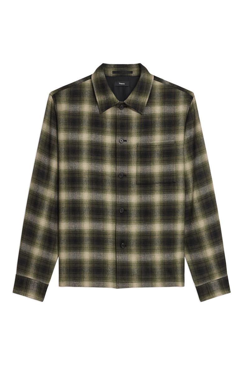 Plaid Button-Up Shirt, Alternate, color, TARMAC MULTI