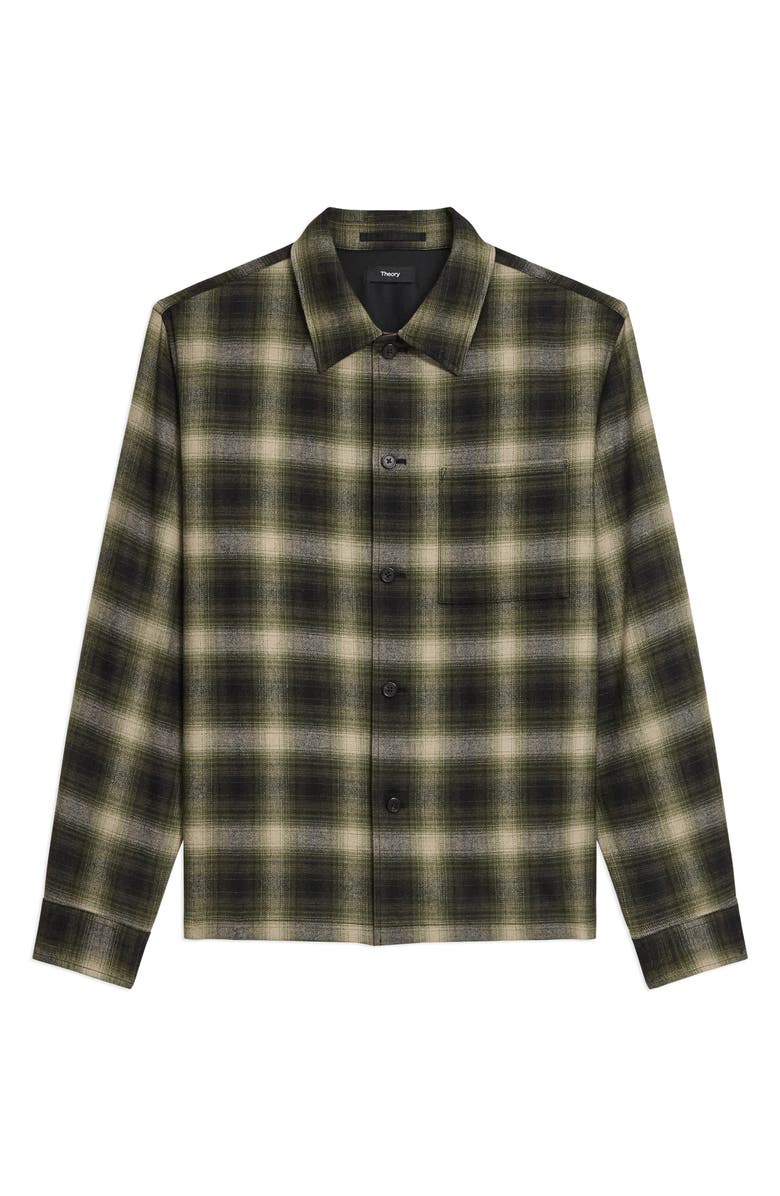 Theory Plaid Button-Up Shirt, Alternate, color, Tarmac Multi