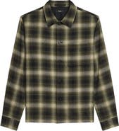 Theory Plaid Button-Up Shirt
