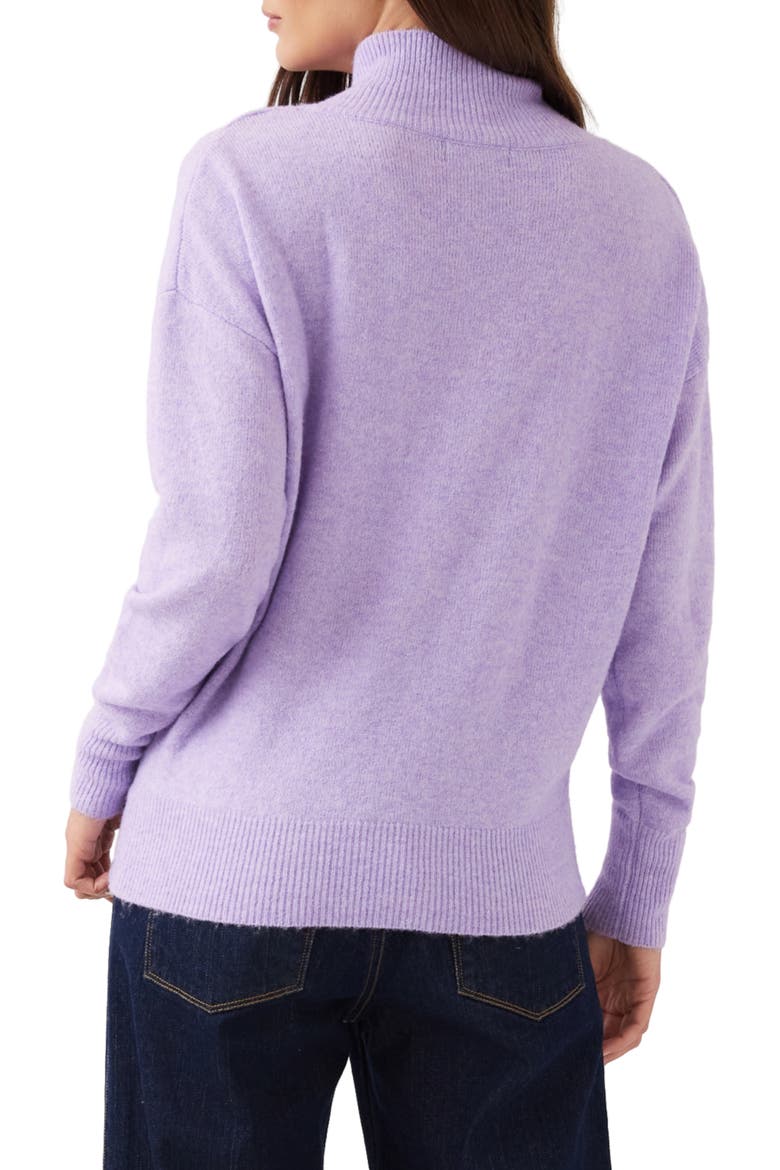 Crossover Shawl Collar Sweater, Alternate, color, LAVENDER