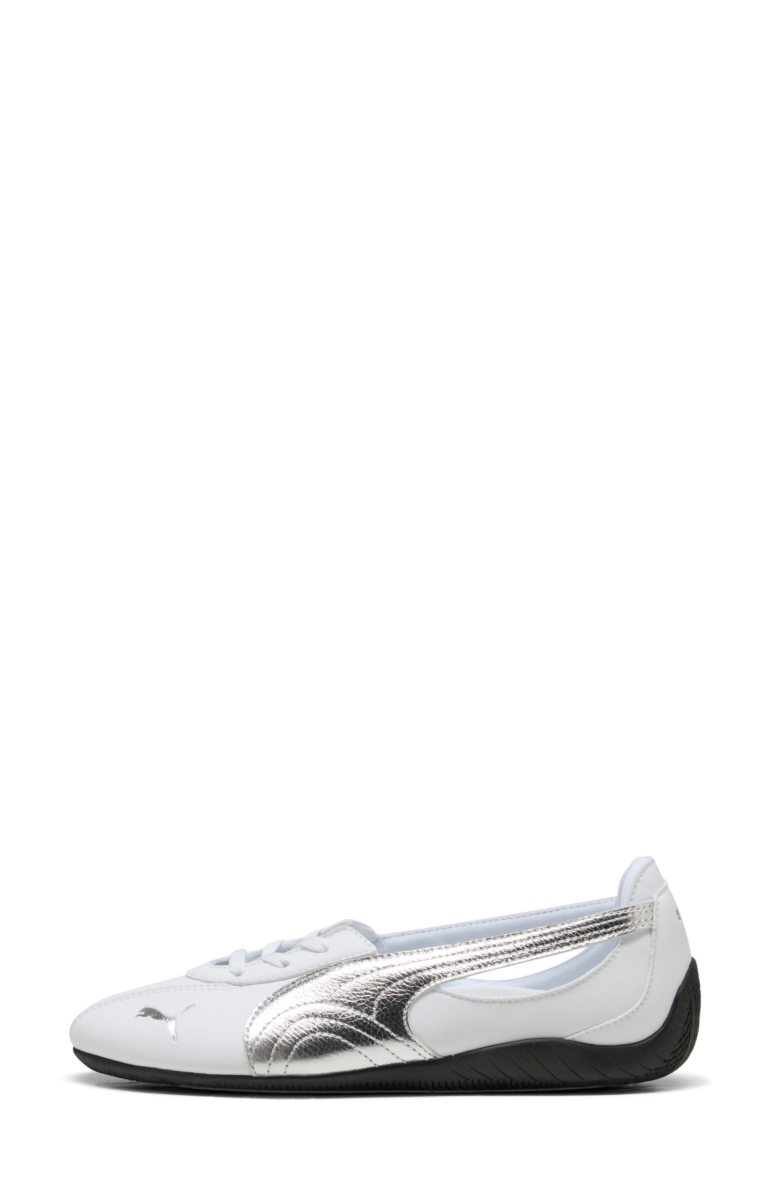 Speedcat Ballet Nova Metallic Sneaker, Alternate, color, PUMA WHITE/ PUMA BLACK