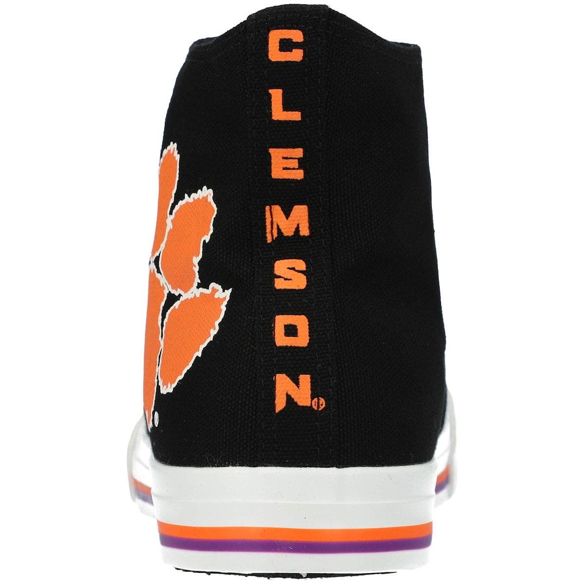 FOCO Men's FOCO Clemson Tigers Big Logo High Top Canvas Shoes, Alternate, color, 