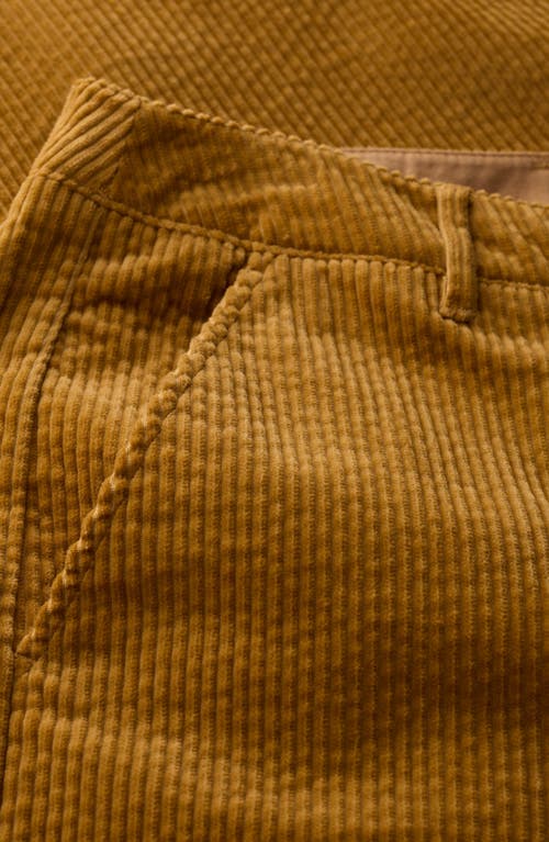 Seasalt Cornwall Asphodel Crop Wide Leg Corduroy Pants In Brown