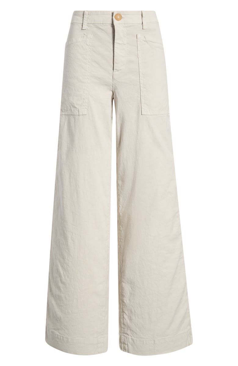 Frank & Eileen Wide Leg Carpenter Pants, Main, color, Cement