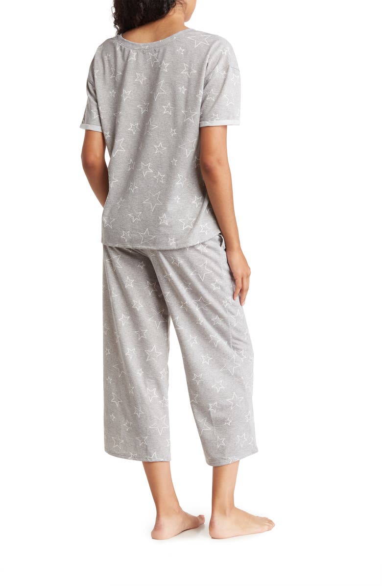 Splendid Lounge T-Shirt & Capri Pants Pajama 2-Piece Set, Alternate, color, 