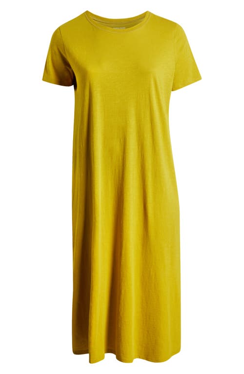 Eileen Fisher Organic Cotton Maxi Dress In Green