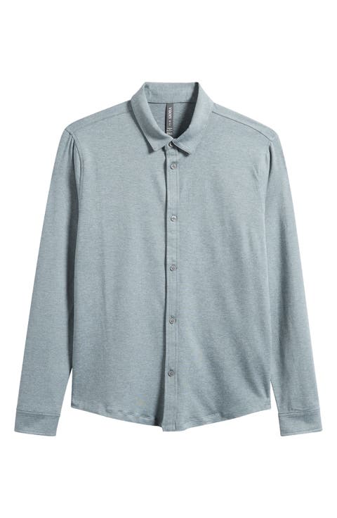 Ponto Knit Button-Up Shirt