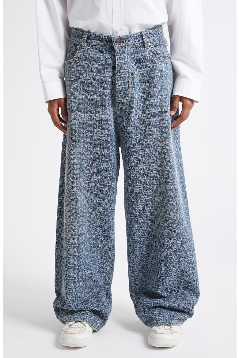 Baggy Fit Denim Stitch Jeans, Main, color, 5002 AUBERGINE