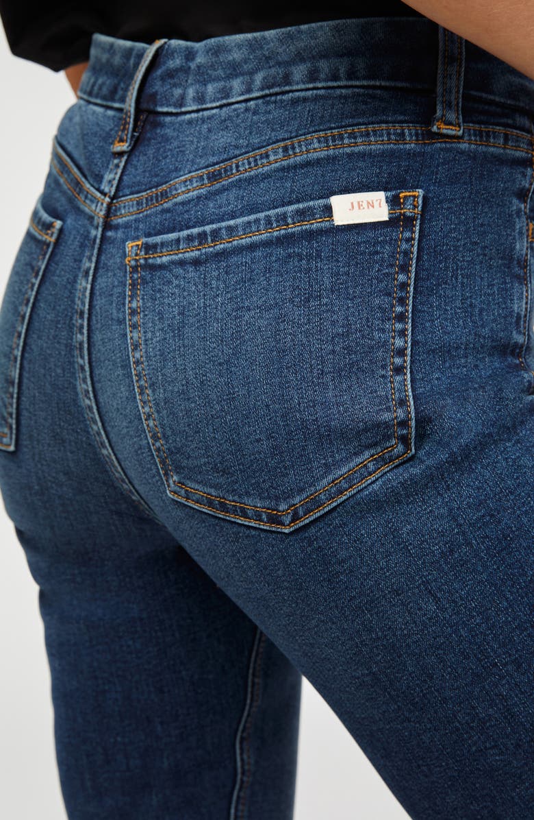 JEN7 by 7 For All Mankind Split Hem Capri Jeans, Alternate, color, 