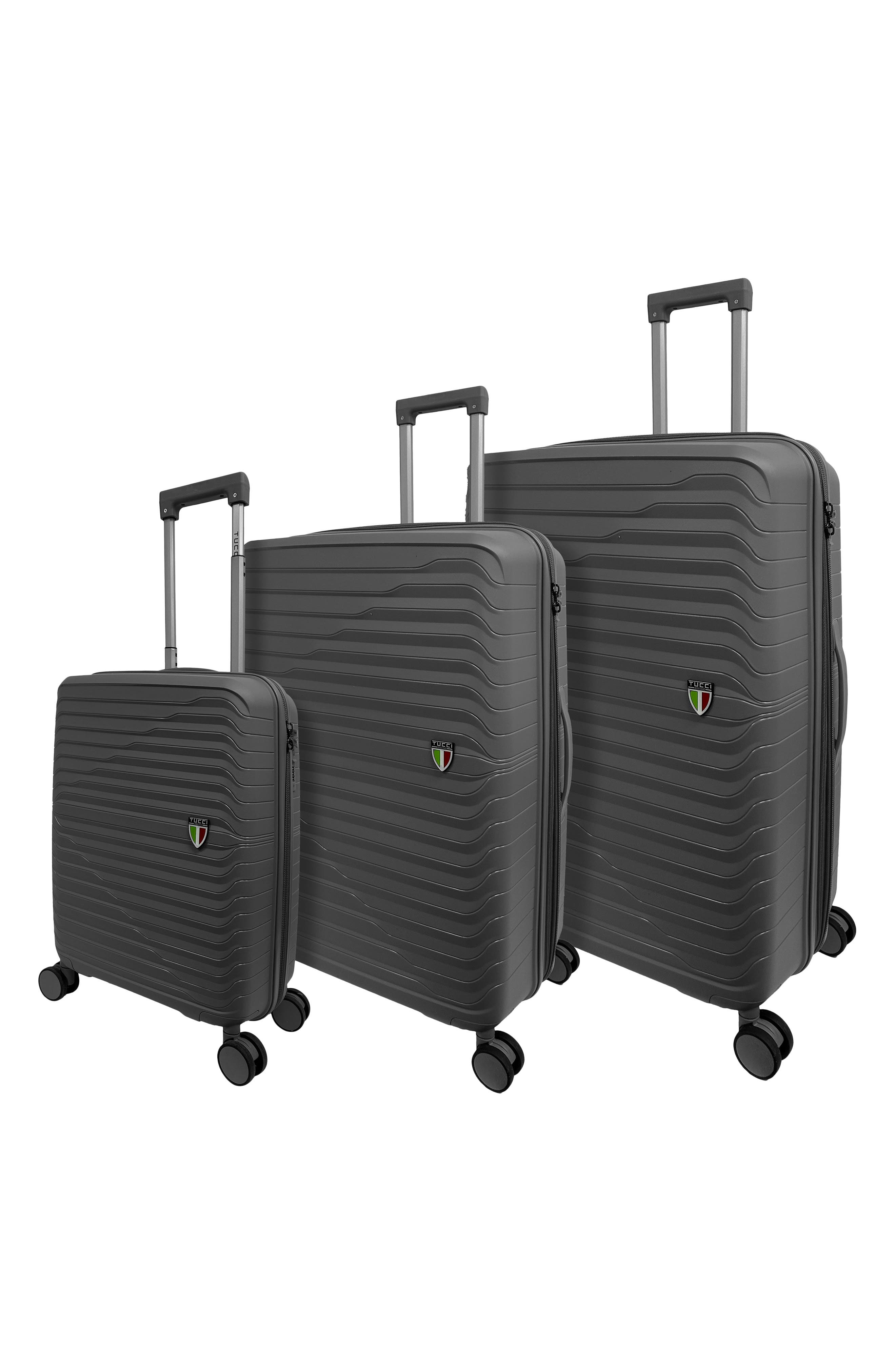 Indomito 3-Piece Hardside Spinner Luggage Set