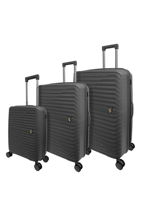 Indomito 3-Piece Hardside Spinner Luggage Set