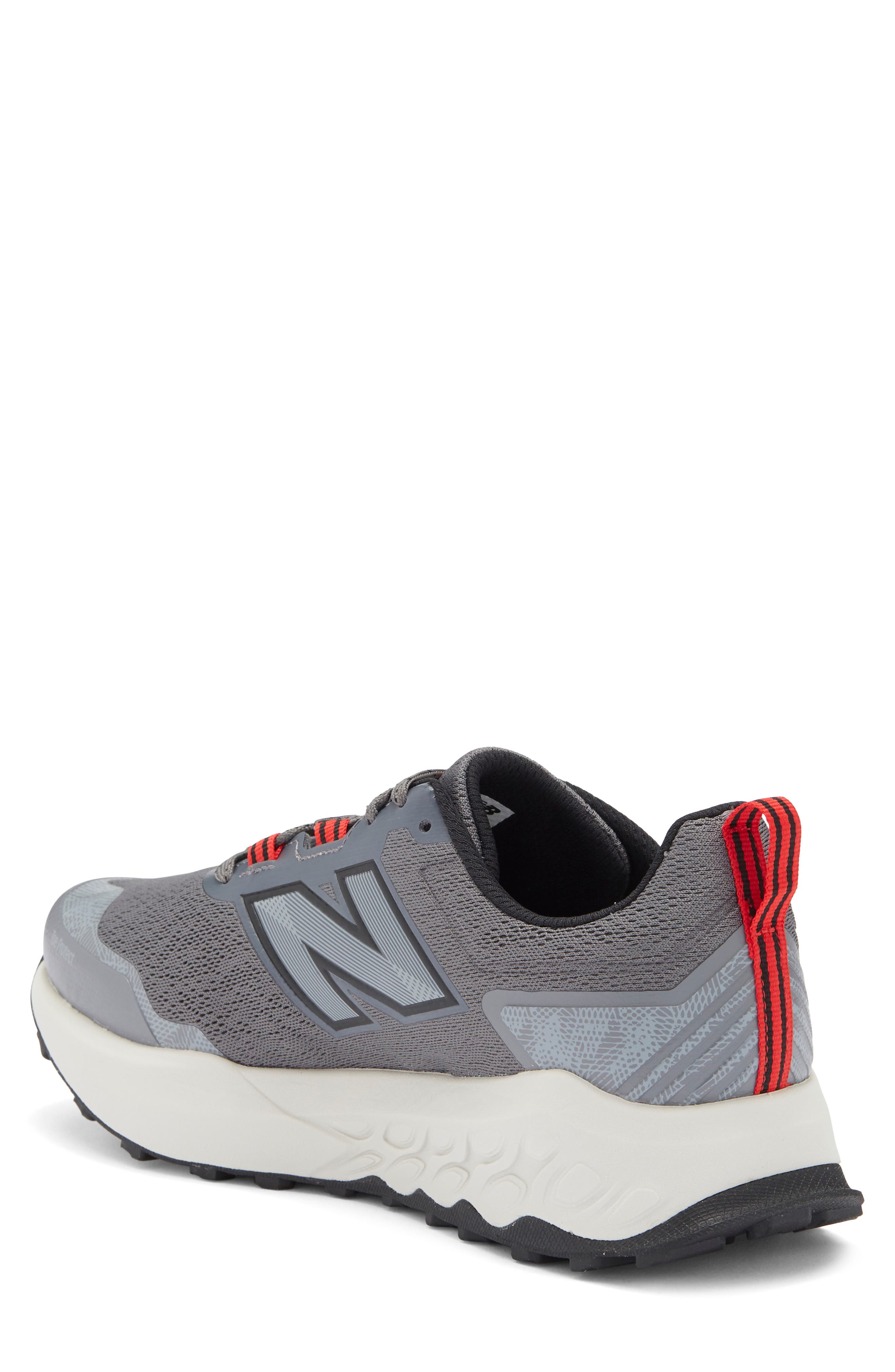 New Balance Fresh Foam Garo Trail Running Shoe, Alternate, color, Castlerock/ True Red