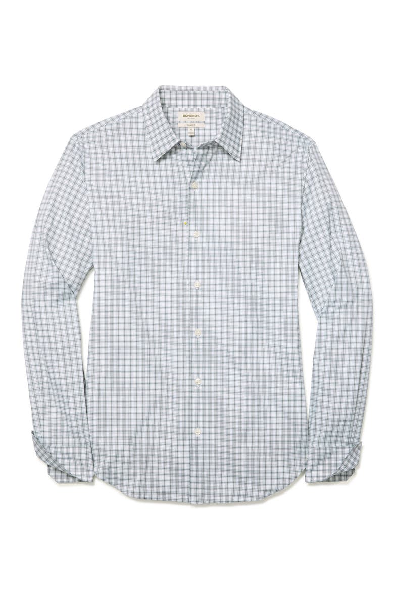 Tech Slim Fit Solid Button-Up Shirt, Alternate, color, TRUMAN PLAID C5