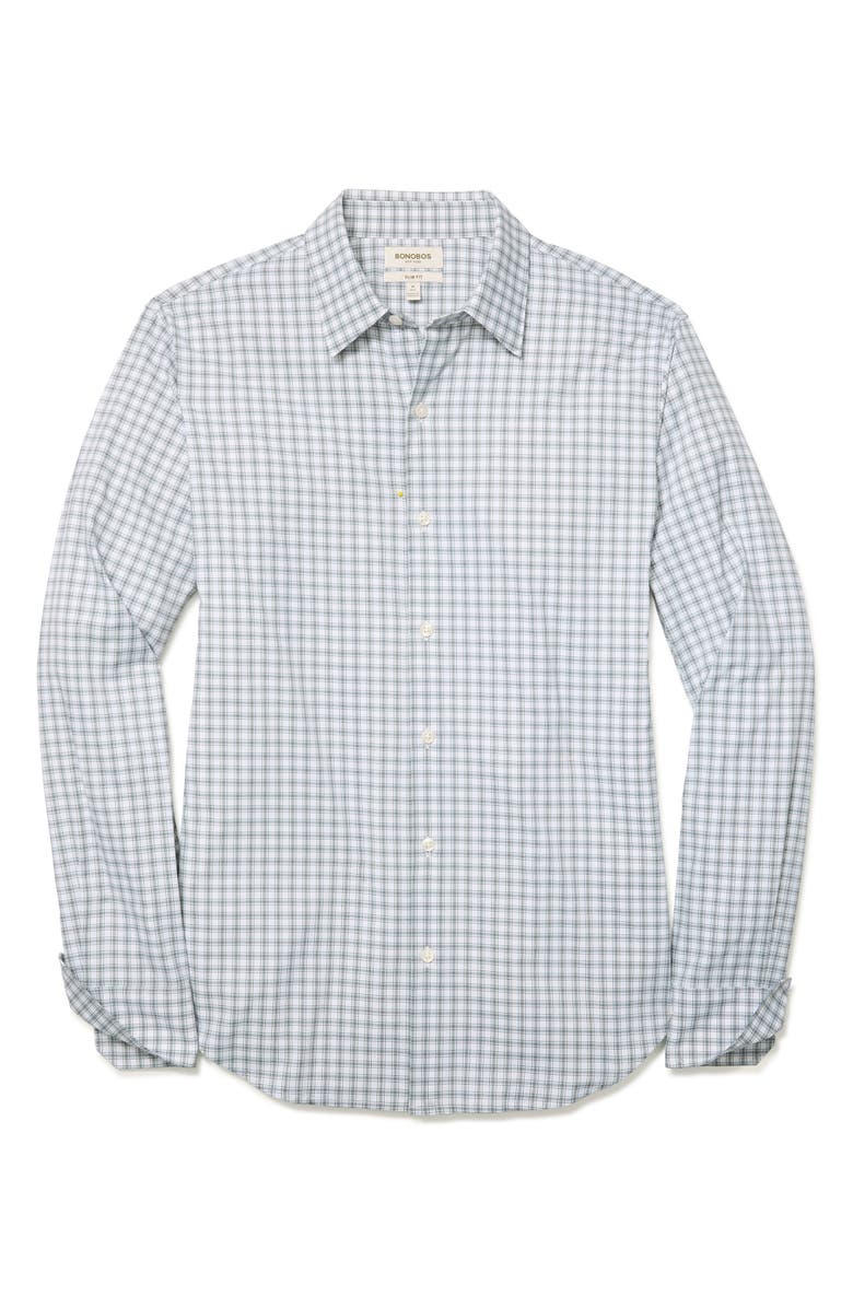 Bonobos Tech Slim Fit Plaid Performance Button-Up Shirt, Alternate, color, Truman Plaid C5