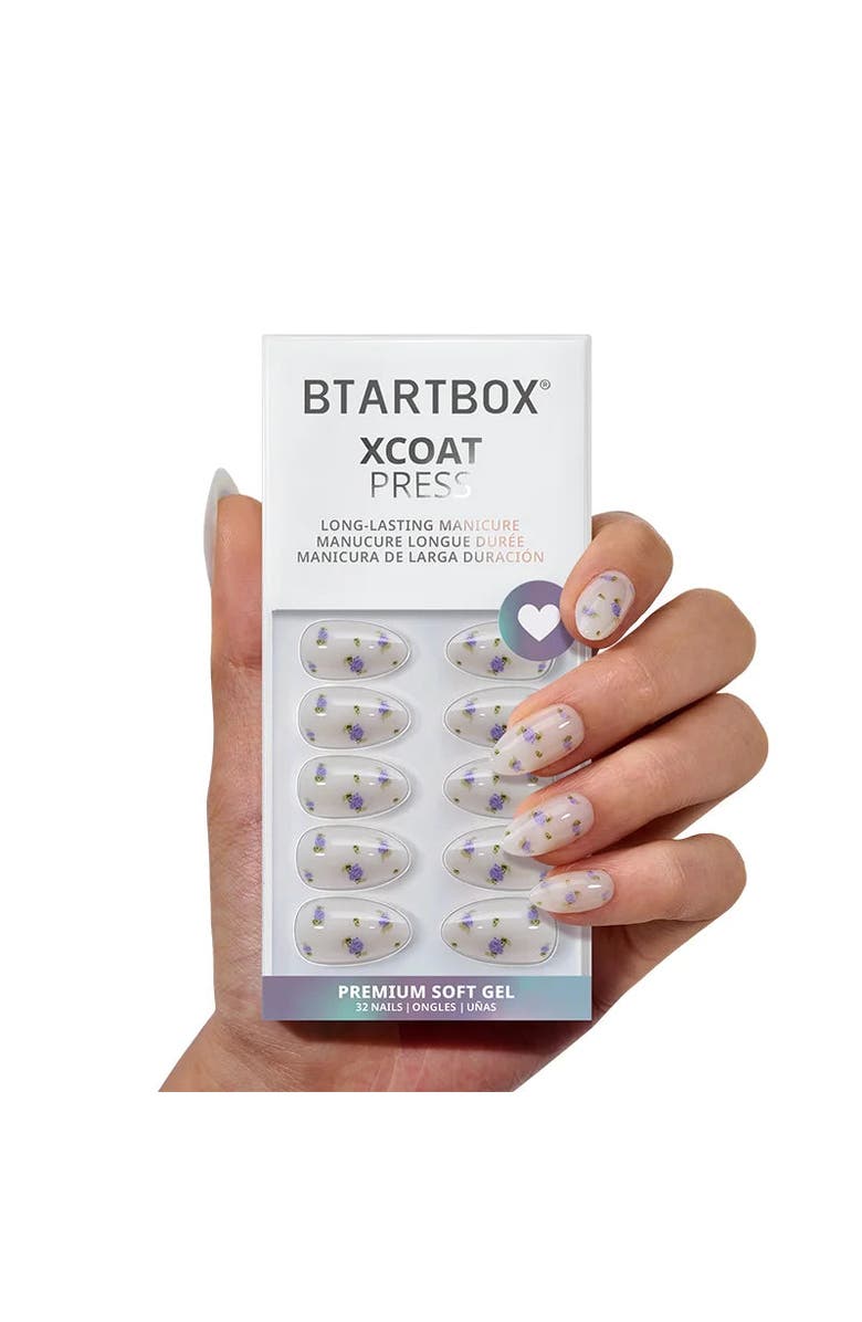Btartboxnails Press-on Nails Set Short Almond, Main, color, Pathside Lilac