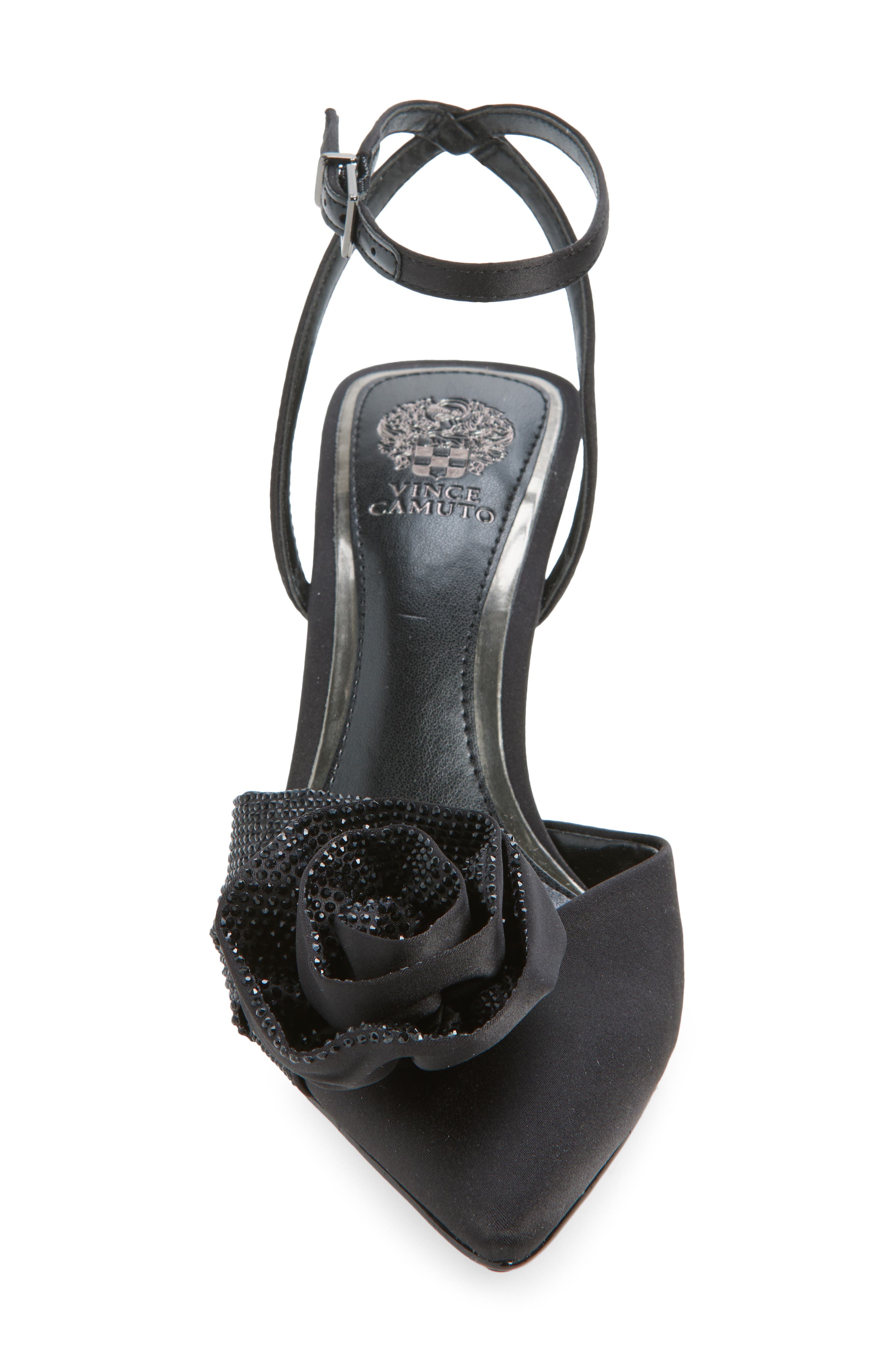 Vince Camuto Bonitaa Ankle Strap Pump, Alternate, color, Black