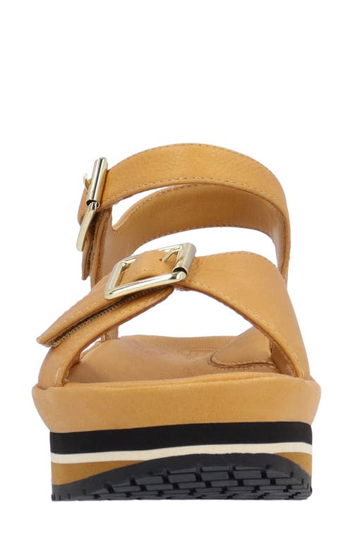 L'amour Des Pieds Vardant Platform Sandal In Lioness