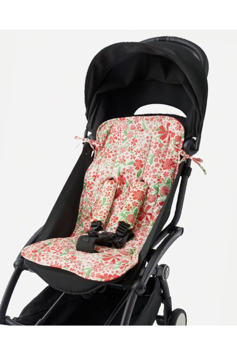 Stroller Party Seat Liner & Strap Covers, Main, color, Superbloom