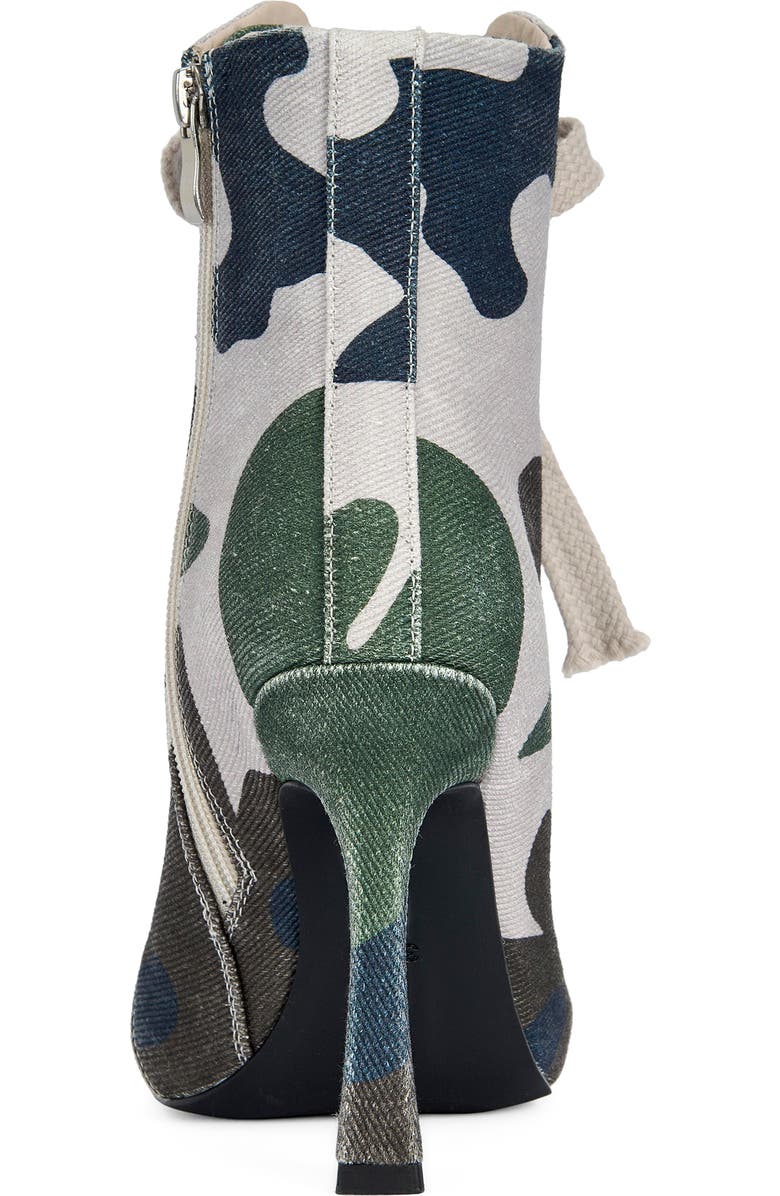 AZALEA WANG Rooftop Peep Toe Bootie, Alternate, color, Camo
