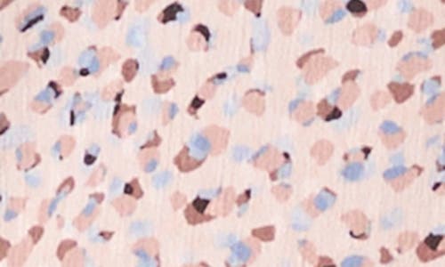 VINCE CAMUTO VINCE CAMUTO DOT PRINT V-NECK SPLIT CUFF TOP